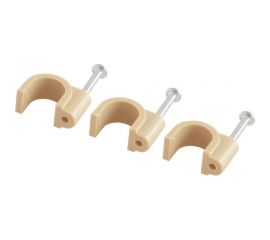 Круглая пластиковая скоба TDM 8 мм, сосна, 50 шт. SQ0514-0093 