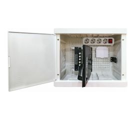 Мультимедийный бокс TDM БМ-ВП-01, 420x320x150, ТВх4, ТФх5, 2 сетевых модуля, колодка питания SQ0915-0201 