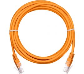 Шнур U/UTP NETLAN 4 пары, Кат.5e, медный, PVC, оранжевый, 1м, 10шт. EC-PC4UD55B-BC-PVC-010-OR-10 