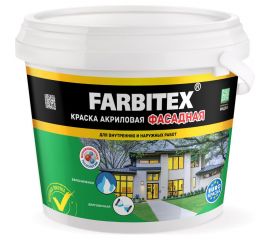 Акриловая фасадная краска Farbitex 1.1 кг 4300009597 
