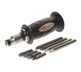 Отвертка с резиновой рукояткой и набором бит 9 шт JTC-5410 