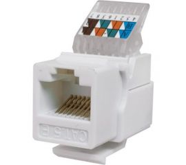 Модуль Keystone SUPRLAN Jack 8P8C /RJ-45/, UTP, Cat.5e. заделка без инструмента, белый 10-0312 