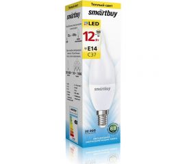 Лампа Smartbuy LED свеча на ветру C37-12W/3000/E14 SBL-C37Can-12-30K-E14 