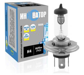 Автолампа ИННОВАТОР H4 12v 60/55w P43t H006 