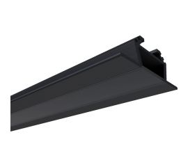 Накладной алюминиевый угловой профиль APEYRON для светодиодной ленты, анодированный, черный 08-07-Ч 