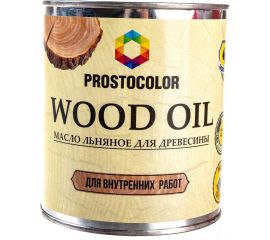 Льняное масло для древесины ПРОСТОКОЛОР WOOD OIL 0,75 л 95838 