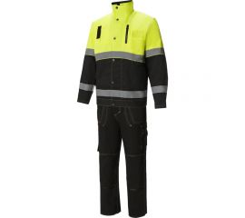 Костюм СОЮЗСПЕЦОДЕЖДА Премиум черный/лимонный, р. 52-54, рост 170-176 2000000065656 