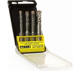 Набор буров Quadro-X (4 шт; 5х110/6х110/8х110/10х110 мм; SDS-PLUS) ГРАНИТ 568100 