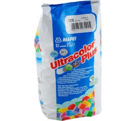 Затирка MAPEI ULTRACOLOR PLUS №130 для швов с водоотталкивающим и антигрибковым эффектом, жасмин 2 кг 6653 
