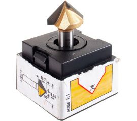 Фреза пазовая c углом 90 градусов (19.05x12.7x45 мм; S=8 мм) ARDEN 200838 