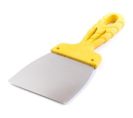 Гладкий шпатель из нержавеющей стали 150мм Jettools желтый Шн/желт-150 