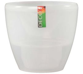 Горшок SANTINO ДЕКО ТВИН 1.5 л, 14х12.5 см, прозрачный 049645 