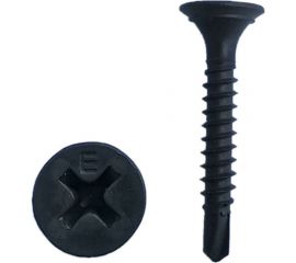 Самонарезающий винт со сверловым концом Grabber Scаvenger PH2 3,5х25 мм, черный фосфат 10000 шт. DS-25 