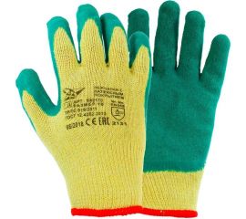 Трикотажные перчатки Fort 7032 W, рифленый латекс, 501183145 