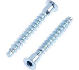 Винт конфирмат TUNDRA krep, 6.3х50 мм, стальной, оцинкованный, в упаковке 10 шт. 5082522 