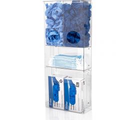 Органайзер для одноразовых СИЗ Evdar настенный, 2 упаковки перчаток, 2 вида СИЗ, медицинские маски O23020 