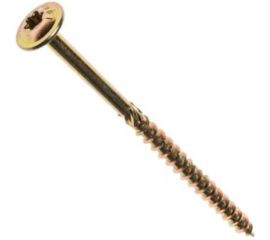 Конструкционный универсальный саморез Bullit 10х200 желт., пресс-шайба, TX40 14-0016670 