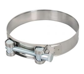 Силовой хомут из нержавеющей стали KRAFT W2, 104-112 мм, уп. 5 шт. KT 880533 