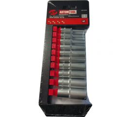 Набор головок 6-гранных глубоких РROFFI (10 шт; 4-13 мм; 1/4"") ABTOMTOOL 543010 