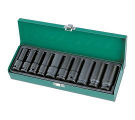 Набор ударных головок удлиненных (10 шт; 1/2"") HONITON ISK40010ML 