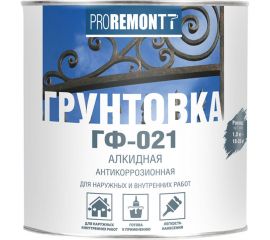 Грунт PROREMONTT ГФ-021 красно-коричневый, 1.8 кг Лк-00004524 