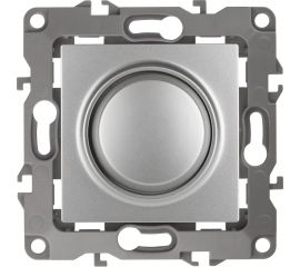 Поворотно-нажимной светорегулятор ЭРА 12-4101-03 400ВА 230В, IP20, алюминий Б0014737 