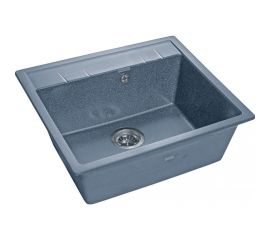 Мраморная мойка GRANFEST QUADRO GF-Q--561 1-чаша, 560х500 мм, графит арт. Q-561 граф 