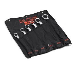 Набор накидных двусторонних сатинированных ключей HORTZ 6шт. 17-36 HOR 116208 