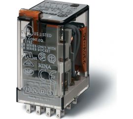 Промежуточное реле Finder 4 перекидных контакта 7А, 24В AC, 553480240040 