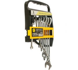 Набор комбинированных трещоточных ключей 8 предметов ЭВРИКА ER-20622 