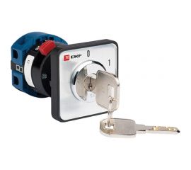 Кулачковый переключатель EKF ПК-1-112 10А 2P «0-1» с ключом PROxima SQpk-1-112-10 