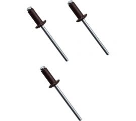 Вытяжные заклепки РемоКолор алюминиевые, коричневые (RAL 8017), 4x10 мм, 50 шт. 26-6-110 