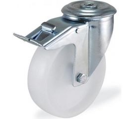 Поворотная колесная опора под болт c тормозом KAMA K-3300-MMB-100-F18 