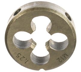 Плашка M12x1,25-38мм, в пластиковом футляре ЭВРИКА ER-01212P 