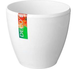 Горшок SANTINO ДЕКО ТВИН 5.8 л, 22.5х19 см, белый 049659 