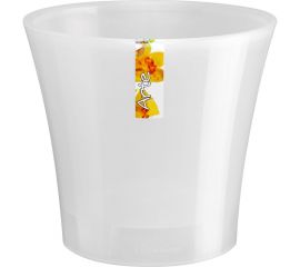 Горшок SANTINO АРТЕ 0.6 л, 11х9.7 см, прозрачный/прозрачный 049090 