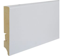 Плинтус Смартпрофайл Пеинт 100A (100 мм; 2.4 м; МДФ; Белый под покраску) GRACE УТ000024565 