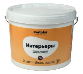 Краска Светофор F15 моющаяся, Супербелая 14 кг ЗОР00007303 