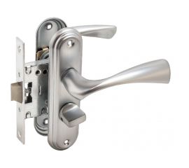 Защелка БУЛАТ ЗЩ1-Д03.07 (П) НОМОС (титан; правая; с фиксацией) 13954 