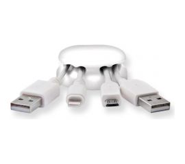 Кабельный зажим Belsis четырехместный закругленный EAN CM1105W 