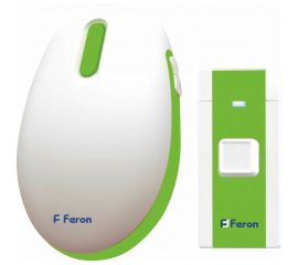 Электрический дверной звонок FERON 36 мелодий, белый, зеленый, E-375 23688 