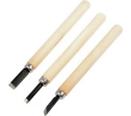 Набор резцов по дереву TUNDRA деревянная рукоятка, 3 шт. 2303625 