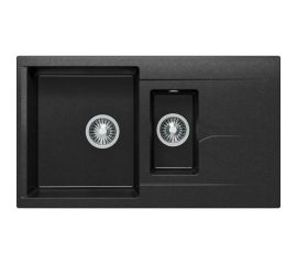 Кухонная мойка Polygran BRIG-870 (№16 Черный) 627383 