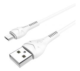 Кабель USB 2.0 Hoco X37, AM/MicroBm, белый, 1м 6931474710505 
