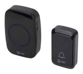 Дверной звонок ЭРА C88 беспроводной, от сети, черный, 36 мелодий Б0054087 