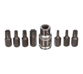Набор бит Torx 30 мм с держателем (T20; T25; T30; T40; T45; T50; T55) FORCE 4081 