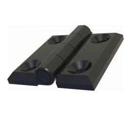 Накладная петля ТРИЗАМ ПН5050.1.5.4 (50х50 мм; металл; черная; 180 градусов; 4 отверстия М6) TRZ0096 