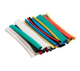 Набор термоусадочных трубок EKF PROxima ТУТ нг, 6 цветов по 5 штук, разного диаметра, 100мм tut-n-3-r 