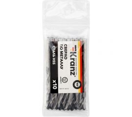 Сверло по металлу (10 шт; 4.2x75x43 мм; HSS) KRANZ KR-91-0616 