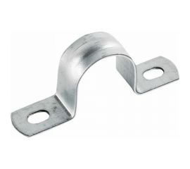 Оцинкованная скоба с двумя отверстиями Экопласт для трубы D14 мм, 5 шт. 43614-5 